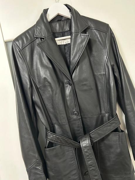 Kabát z pravej kože hennes, m