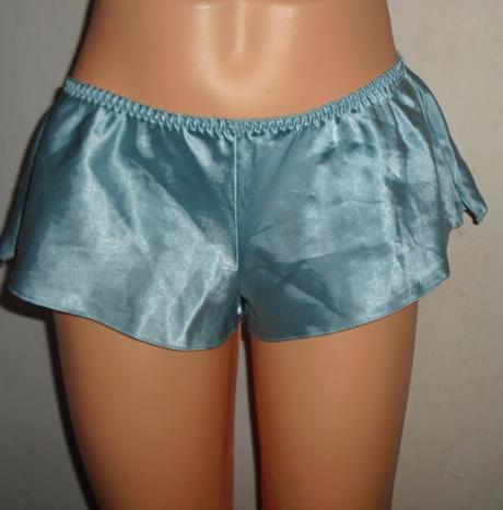 Suknickove satenove zelenkave nohavicky, s