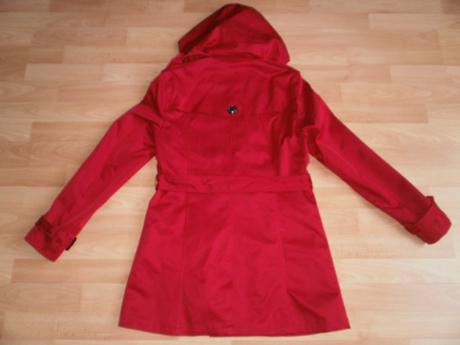 Trenčkot s odopínateľnou kapucňou ako nový, gate,38