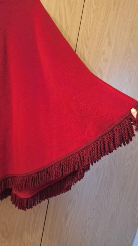 Červené bolero kabát, l