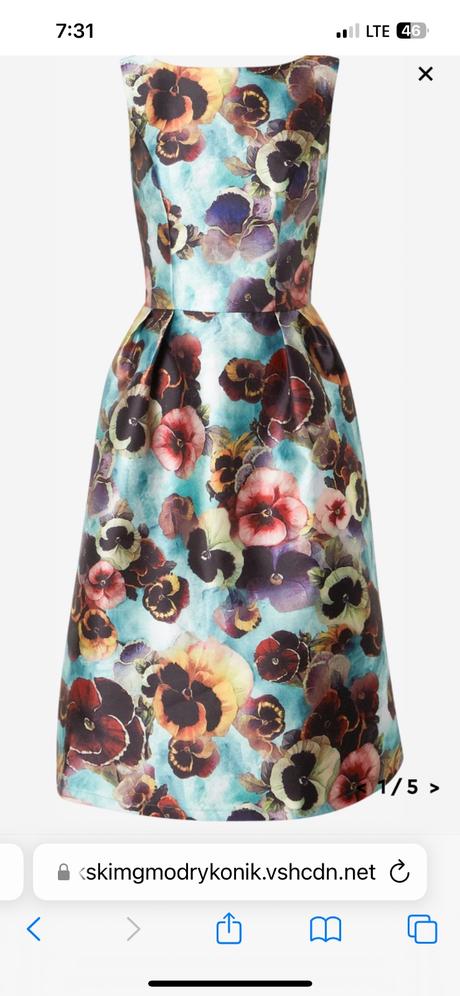 Chichi london krasne saty fialky m kvetovane, m