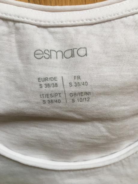 Tričko s 38/40, esmara,s