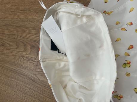 Zara šaty s ovocným vzorom xxs, zara,xs