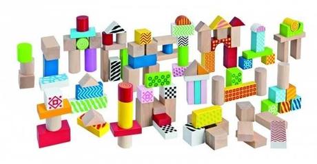 Eichhorn farebné drevené kocky 100ks, 