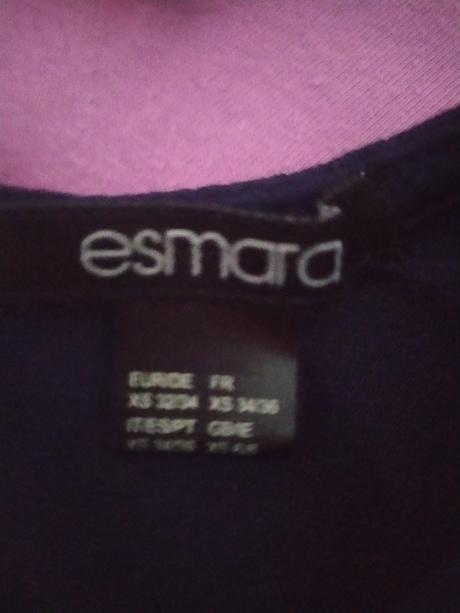 Tmavomodré tričko/blúzka, esmara,xs