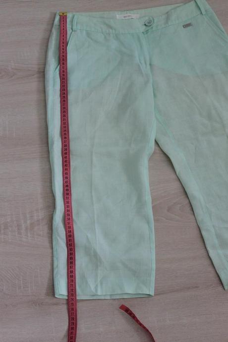 3/4 lanove nohavice, mango,38