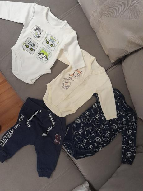 Značkové body prvé 3 veľ. od narodenia nové, lindex,50 / 56 / 62