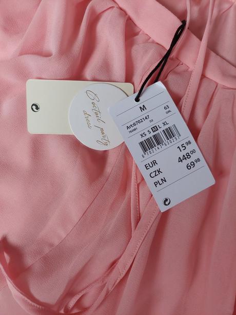 Slávnostné saty ružové veľ.s/m, gate,m