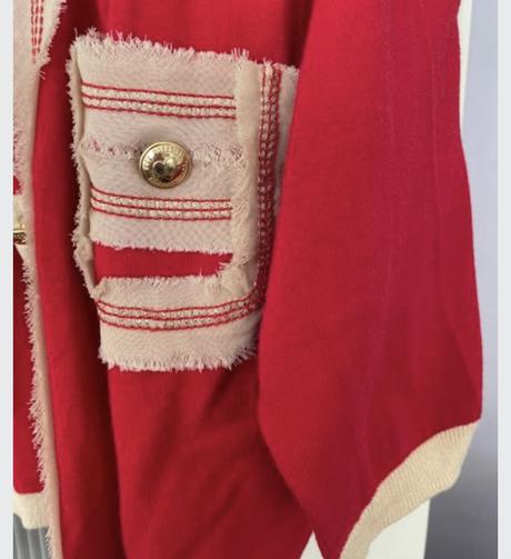 Love moschino červený krátky sveter, moschino,m