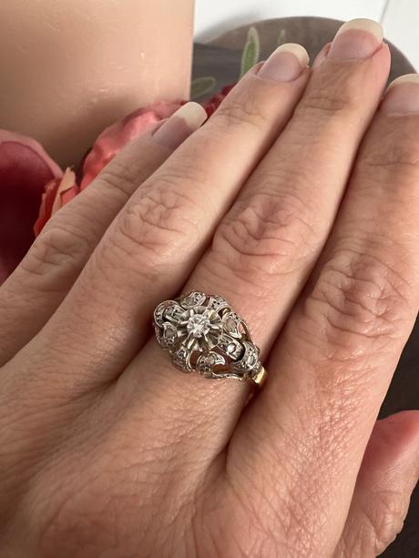 Diamantovy prsten z 18k zlata, 