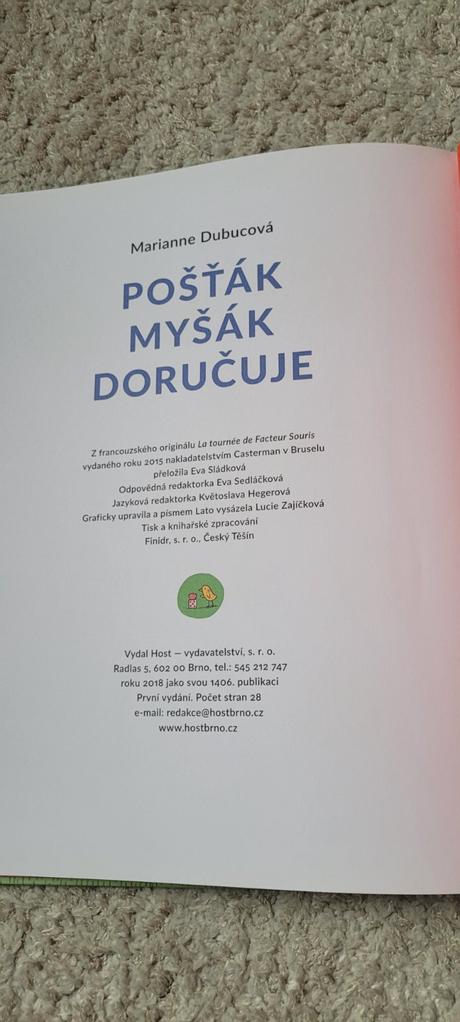 Pošťák myšák doručuje,