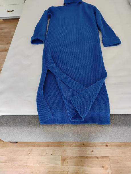 Šaty s rolakom a razporkami, bonprix,m