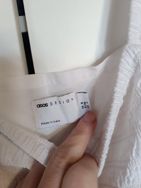 Asos biele midi šaty, s