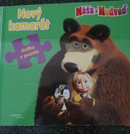Knižka s puzzle maša a medved,