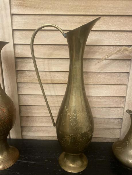 Mosadzná váza 35 cm, 