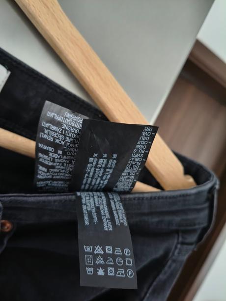 Zara elastické sivo čierne skinny l-xl, zara,l