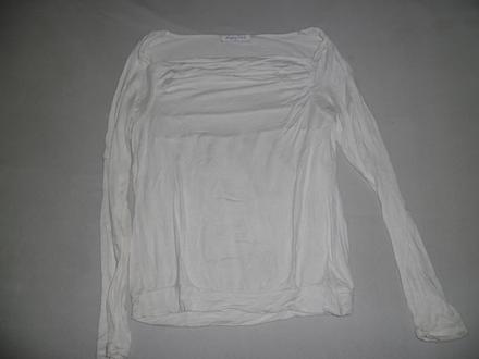 Biele tričko s dlhými rukávmi, 38