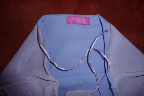 Pineapple top, fialový, trblietavý, krásny, v. m, m