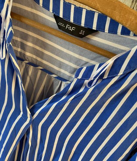 Pásiková košeľa - vrchný diel pyžama f&f v. 46, f&f,46