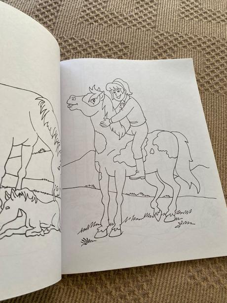 Omaľovánky kone kôň veľký formát veľké obrázky,