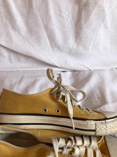 Plátenné tenisky žlté, 37