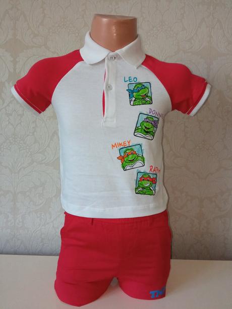 Chlapčenská letná súprava turtles (12 mes.), original marines,80