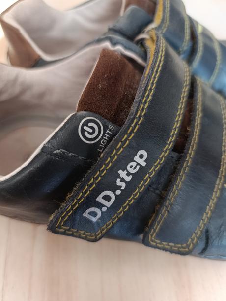Kožené prechodné topánky d.d.step, d.d.step,35