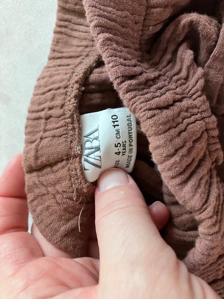 Mušelínové kraťasky, zara,110