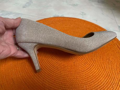 Luxusné lurexové lodičky, 38