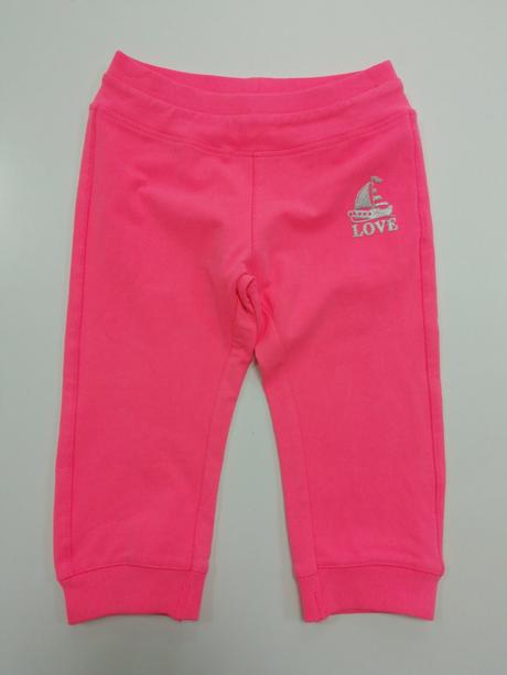 Neónové bavlnené teplákové 3/4-ťové kraťasy, ovs,110