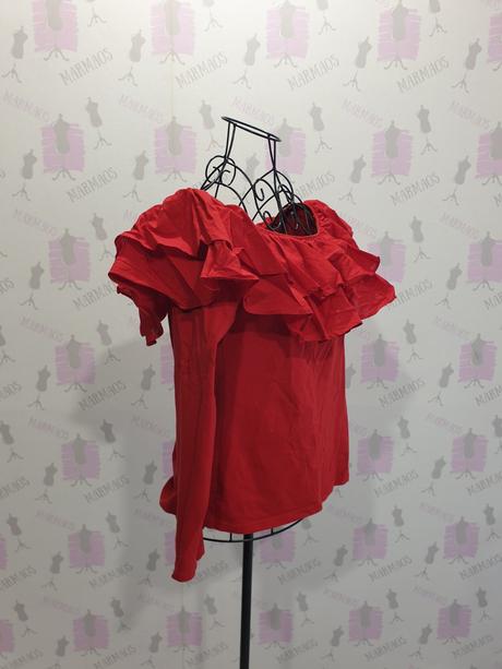 Top s volánom, h&m,m