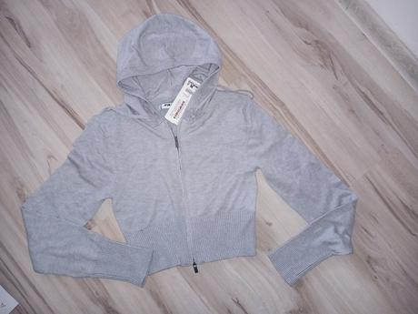 Jemnucka croptop mikina, new yorker,l