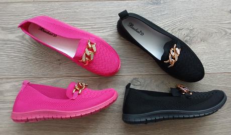 Ruzove a cierne mokasiny, 36 - 41