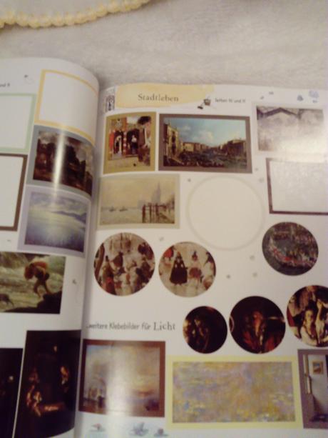 Kunst stickerbuch kniha s nalepkami, 