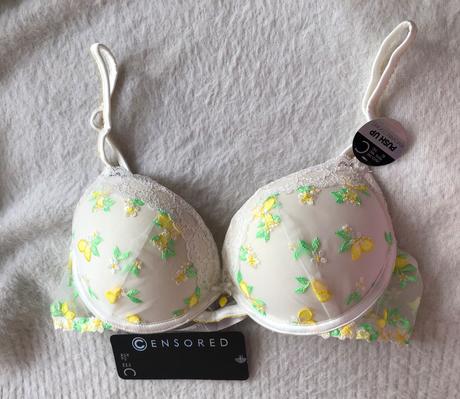 Nová biela kvetovaná push-up podprsenka, 75 c, 75c