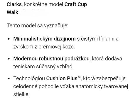 Kožené tenisky clarks, clarks,39