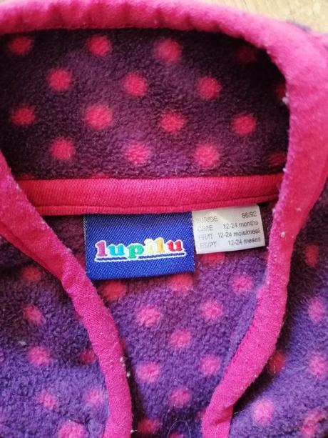 Bodkovaná mikinka, lupilu,86