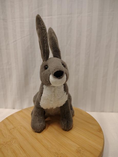Plyšový sivo biely zajac, cuore di mamma, 30 cm, 