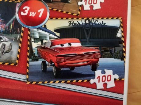 Detské puzzle trefl 3v1 disney cars,
