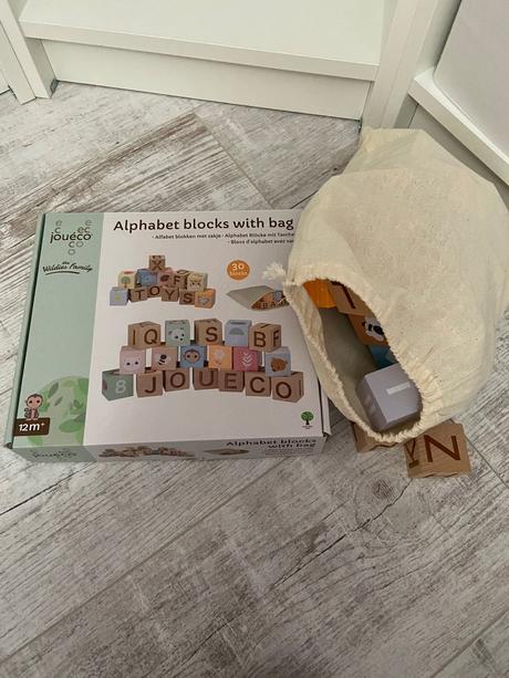 Jouéco drevené kocky the wildies family abeceda so, 