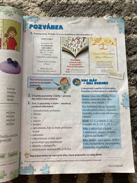 Slovenský jazyk pre 3. ročník zš učebnica, 