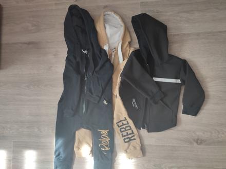 Teplakovy overal rebel 80 a softshel bunda, 68–80