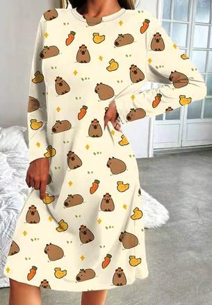 Nočná košeľa kapybara, 42 - xl