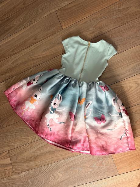 Slávnostné šaty s myškami, h&m,122