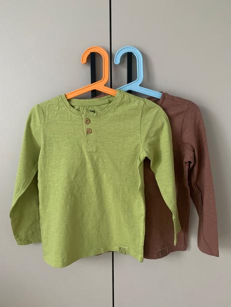 Set 2ks tričiek s dlhým rukávom, sinsay,116