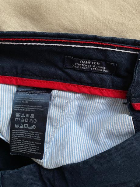 Nohavice hampton stretch slim chino, tommy hilfiger,s