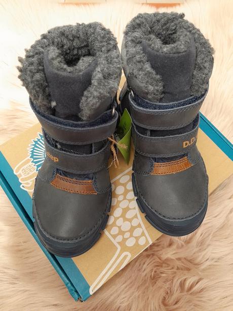 Detské zimné kožené topánky 23221549 b+z, d.d.step,31 / 32 / 34 / 35 / 36