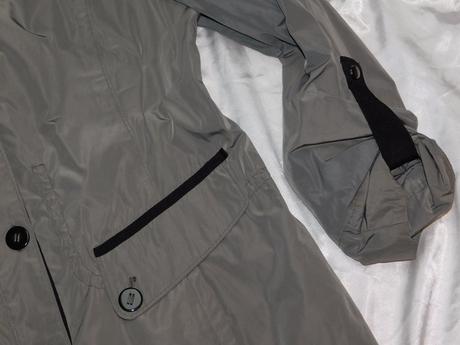 Damska kvalitna bunda s rool-up rukavmi, 42