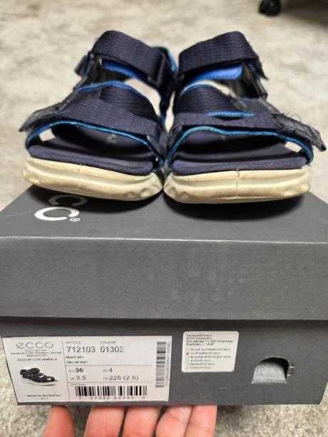 Značkové sandalky, ecco,36