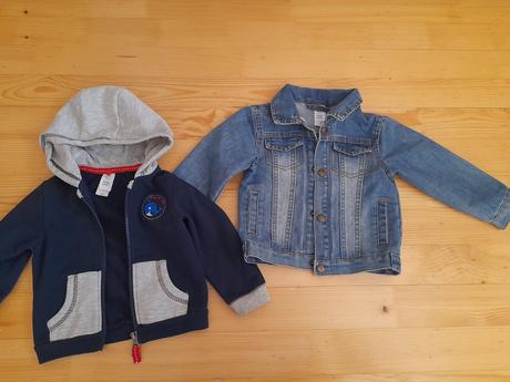 Rifľová bunda s mikinou, baby club,80